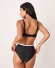 Peek & Beau Peek & Beau underwire bikini top with contrast scallop edges in black - 4