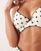 Peek & Beau Peek & Beau underwire bikini top with trim detail in black & white polka dot-Multi - 3