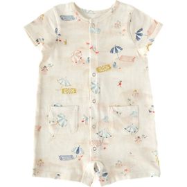 Pehr Pehr Beach Print Organic Cotton Romper