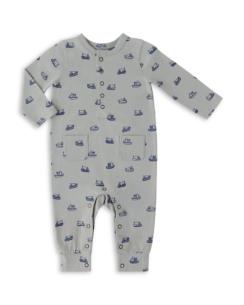 Pehr Pehr Boys' Essentials Henley Patch Pocket Romper