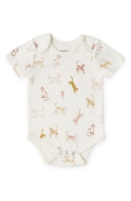 Pehr Pehr Copy Cat Print Organic Cotton Bodysuit 