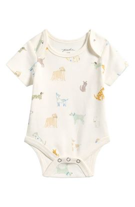 Pehr Pehr Dog Days Print Organic Cotton Bodysuit 