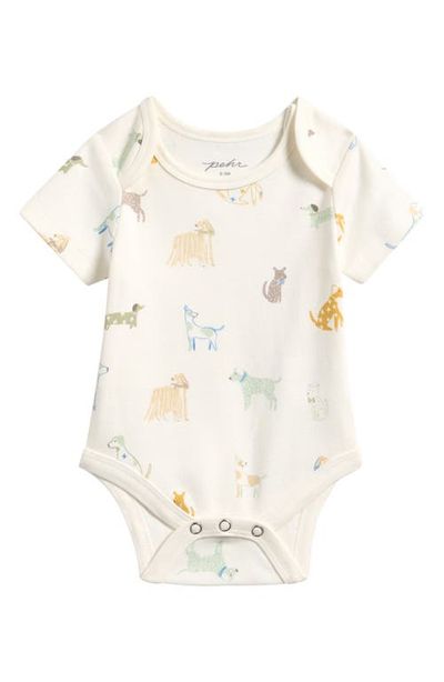 Pehr Pehr Dog Days Print Organic Cotton Bodysuit 