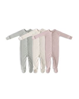 Pehr Pehr Girls' Essentials Baby Sleeper Footies, 3 Pack