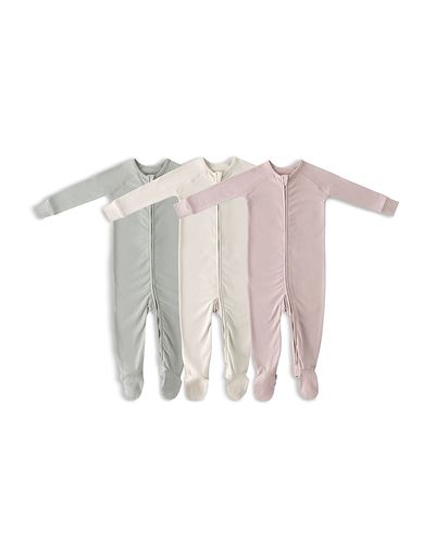 Pehr Pehr Girls' Essentials Baby Sleeper Footies, 3 Pack