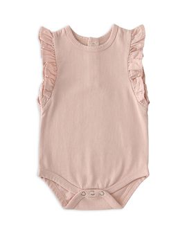 Pehr Pehr Girls' Garment Dye Flutter Bodysuit