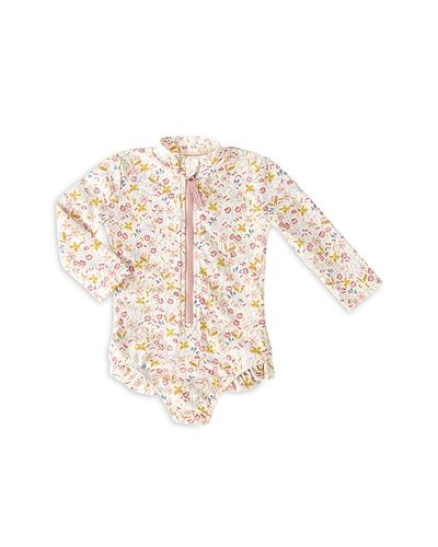 Pehr Pehr Girls' Printed One Piece Rash Guard Swimsuit