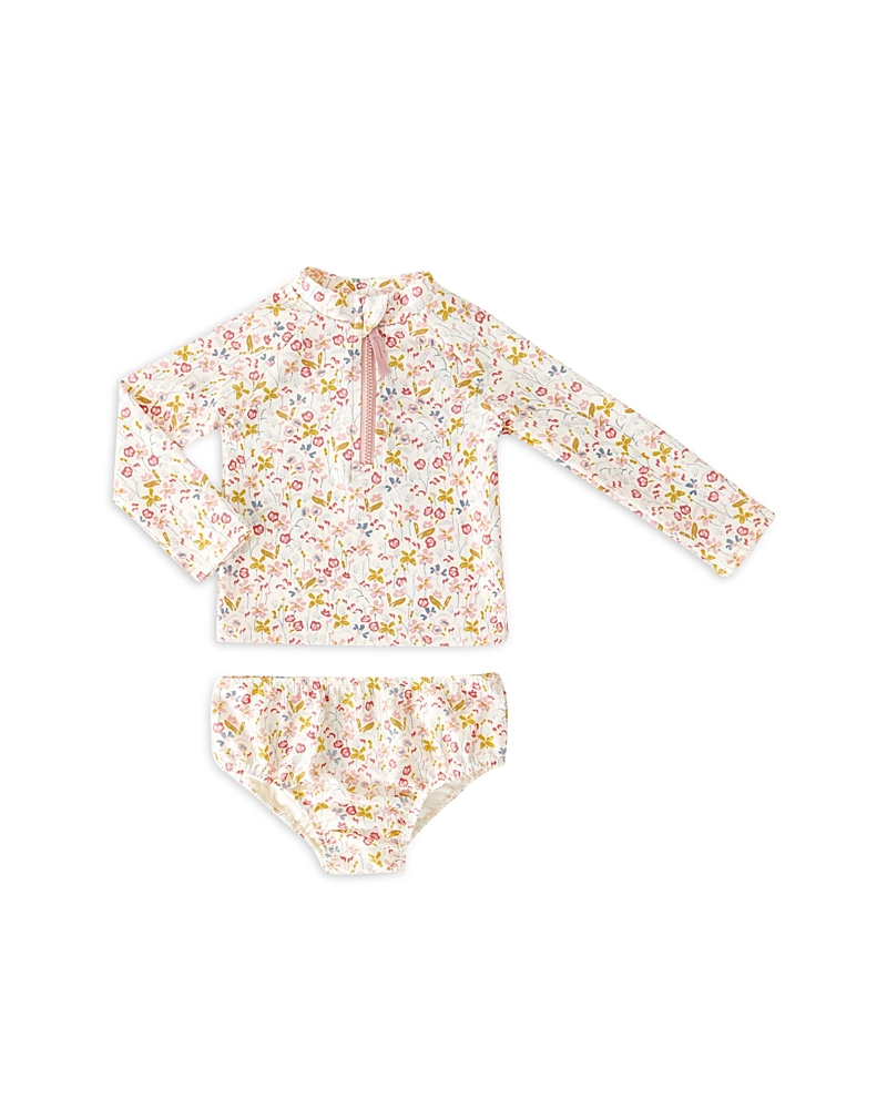 Pehr Pehr Girls' Rash Guard Two Piece Swimsuit