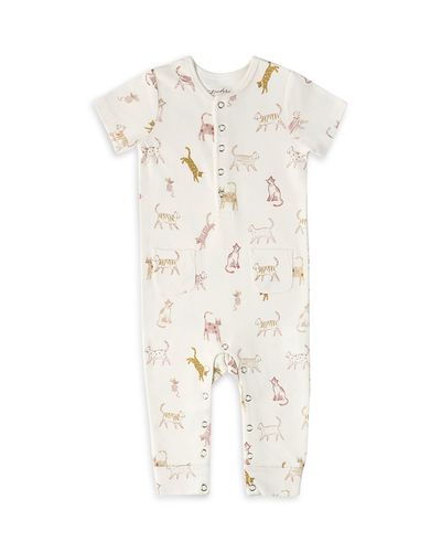 Pehr Pehr Girls' Short Sleeved Henley Romper