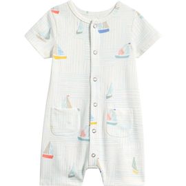 Pehr Pehr Kids' Patch Pocket Organic Cotton Romper