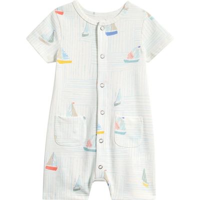Pehr Pehr Kids' Patch Pocket Organic Cotton Romper