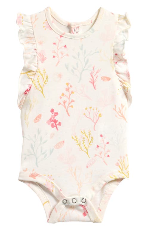 Pehr Pehr Mermaid Melody Flutter Sleeve Organic Cotton Bodysuit