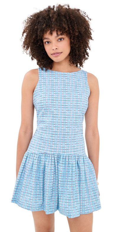 Peixoto Peixoto Addison Mini Dress Blue Breeze Plaid