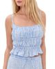 Peixoto Peixoto Amelia Top Cloud Blue Gingham - 1