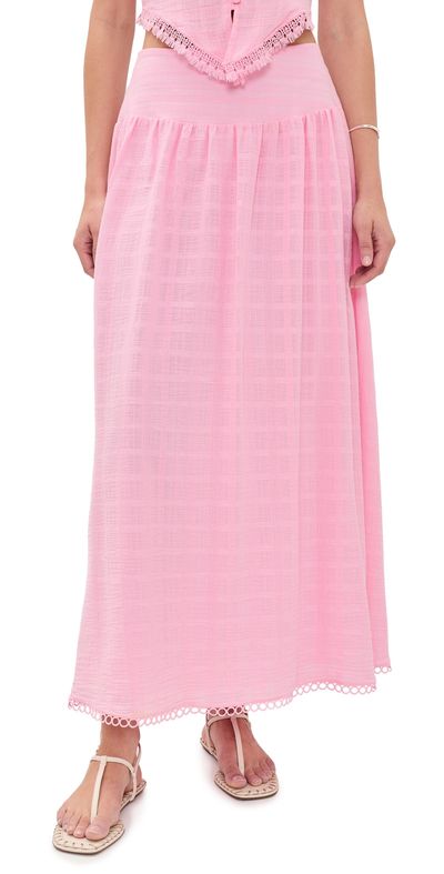 Peixoto Peixoto Camila Maxi Skirt THATCH PINK