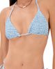 Peixoto Peixoto Fifi Bikini Top Blue Breeze Plaid - 1