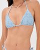 Peixoto Peixoto Fifi Bikini Top Blue Breeze Plaid - 3