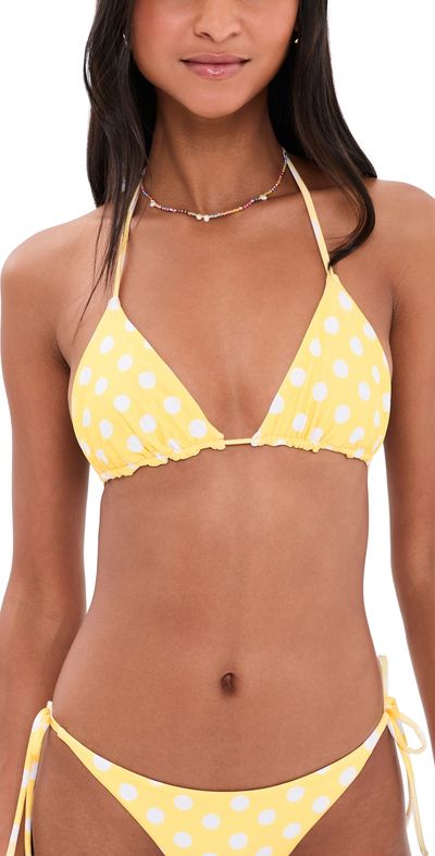 Peixoto Peixoto Fifi Bikini Top Honeycomb Polka Dots