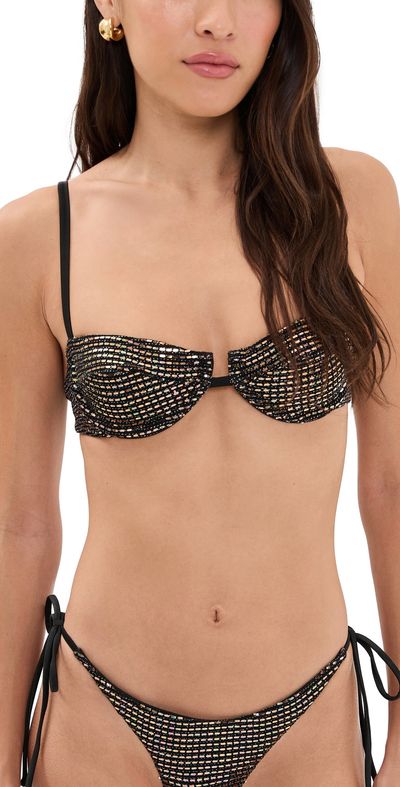Peixoto Peixoto Lara Bikini Top Black Beauty