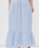 Peixoto Peixoto Riley Maxi Skirt Cloud Blue Gingham - 3