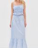 Peixoto Peixoto Riley Maxi Skirt Cloud Blue Gingham - 5