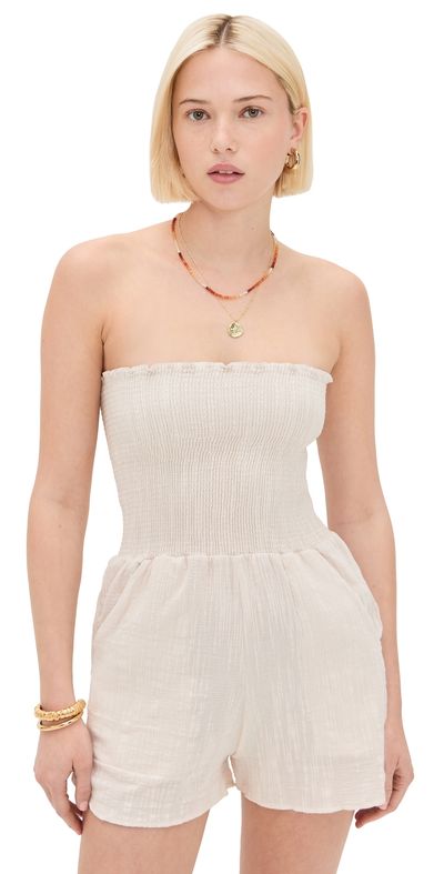 Peixoto Peixoto Torey Romper Beige Canvas M