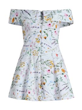 Peixoto Women's Adeline Floral Off-the-Shoulder Minidress