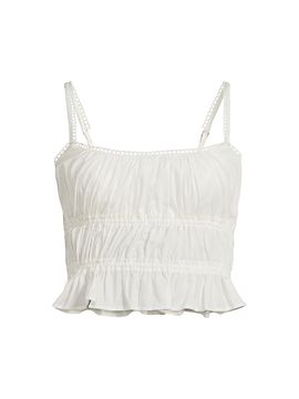 Peixoto Women's Amelia Ruffle Crop Top