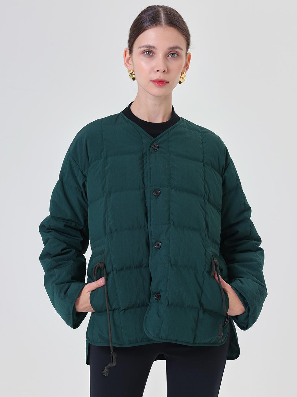 pelote Button Down Padding (Dark Green)