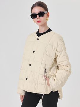 pelote Button Down Padding (Light Beige)