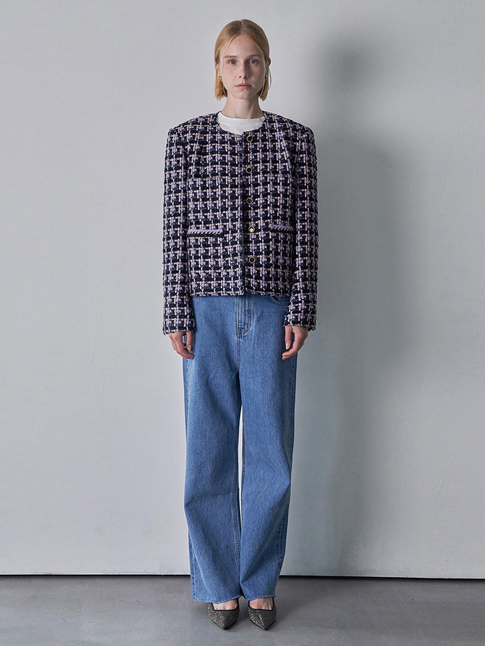 pelote CAMPORE TWEED JACKET (Dark navy)