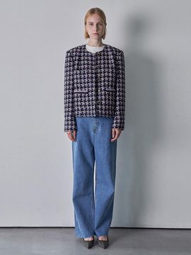 pelote CAMPORE TWEED JACKET (Dark navy)