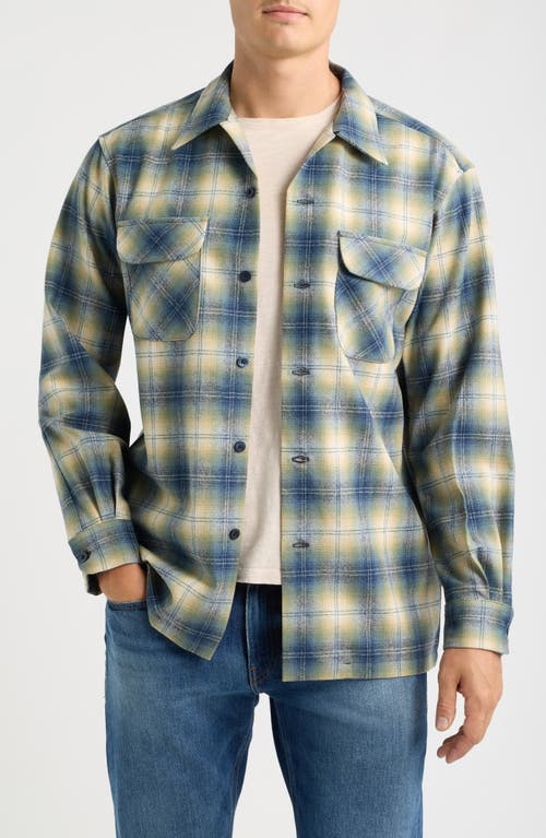 Pendleton Pendleton Board Plaid Wool Flannel Button-Up Overshirt