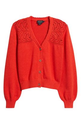 Pendleton Pendleton Openwork Detail Cotton Cardigan