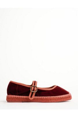 Penelope Chilvers Floral Velvet Espadrille Flats