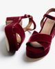Penelope Chilvers Penelope Chilvers Azalea Velvet Platform Sandal - 3