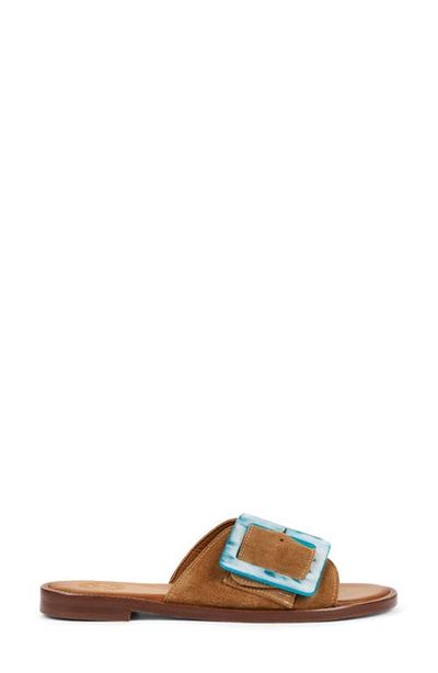 Penelope Chilvers Penelope Chilvers Biarritz Buckle Leather Slide Sandal