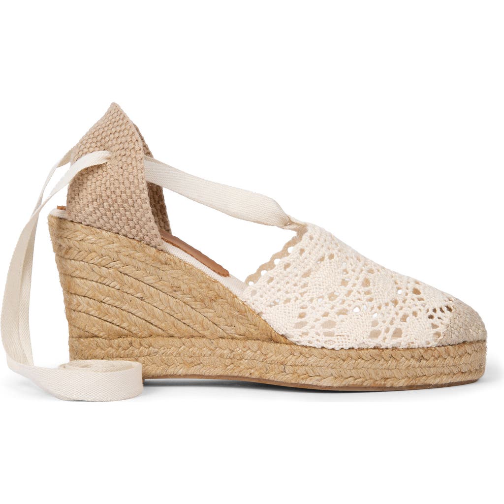 Penelope Chilvers Penelope Chilvers High Valenciana Ankle Tie Espadrille Wedge Pump