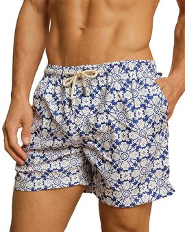 Peninsula Swimwear Peninsula Swimwear 5.5 Drawstring Swim Shorts in Aqua Mediterraneo