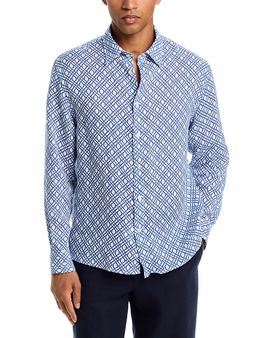 Peninsula Swimwear Peninsula Swimwear Allover Print Linen Shirt