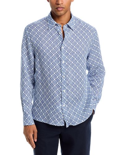 Peninsula Swimwear Peninsula Swimwear Allover Print Linen Shirt