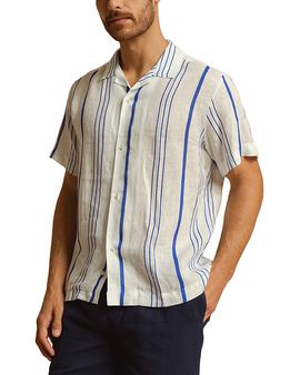 Peninsula Swimwear Peninsula Swimwear Linen Bowling Shirt