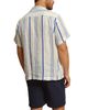 Peninsula Swimwear Peninsula Swimwear Striped Linen Bowling Shirt - 3