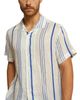 Peninsula Swimwear Peninsula Swimwear Striped Linen Bowling Shirt - 4