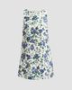 Peony Women's Enamour Floral Linen Shift Mini Dress - 6