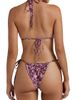 Peony Women's Tapestry Essential Floral String Triangle Bikini Top - 4