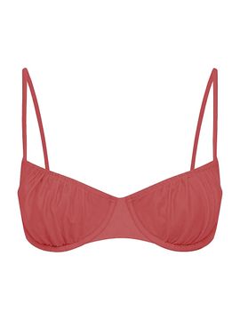 Peony Women's Tapestry Everlasting Ruched Balconette Bikini Top