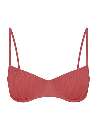 Peony Women's Tapestry Everlasting Ruched Balconette Bikini Top