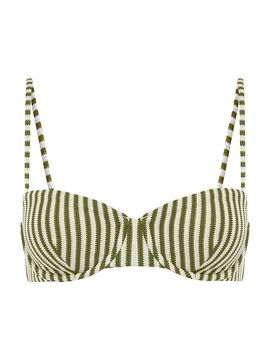 Peony Women's Tapestry Lover Striped Balconette Bikini Top