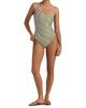 Peony Women's Tapestry One-Shoulder One-Piece Swimsuit - 2